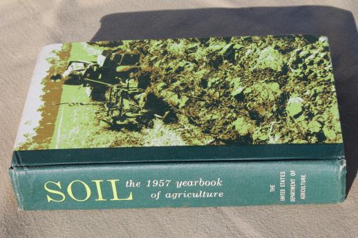 photo of Soil 1957 US Department of Agriculture yearbook, vintage USDA farm year book #1