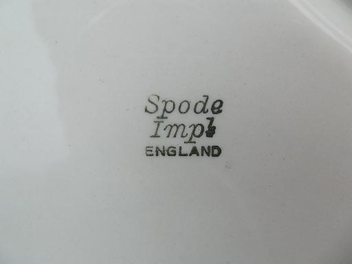 photo of Spode Imperial pure white flower shape tray w/ handle, Impl Spode mark  #8