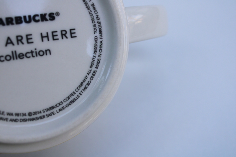 photo of Starbucks mug You Are Here Wisconsin 2014 collectible coffee cup Packers green & yellow  #4