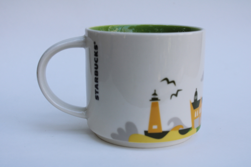 photo of Starbucks mug You Are Here Wisconsin 2014 collectible coffee cup Packers green & yellow  #5