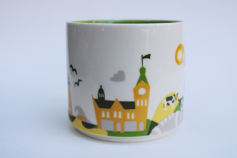 photo of Starbucks mug You Are Here Wisconsin 2014 collectible coffee cup Packers green & yellow  #6