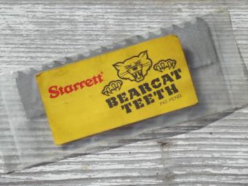 catalog photo of Starrett Bearcat teeth cutter, new old stock replacement tool part