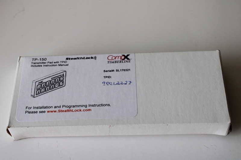 photo of StealthLock TP 150 keypad, open box industrial electronic hardware, no instructions #4