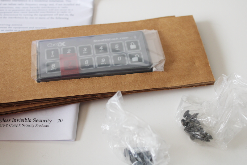 photo of StealthLock TP 150 keypad w/ installation instructions, open box industrial electronic hardware  #4
