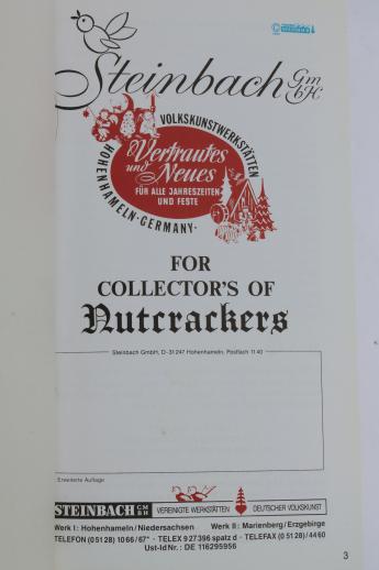 photo of Steinbach nutcrackers 90s hardbound catalog book 286 pg German / English collector's guide #3