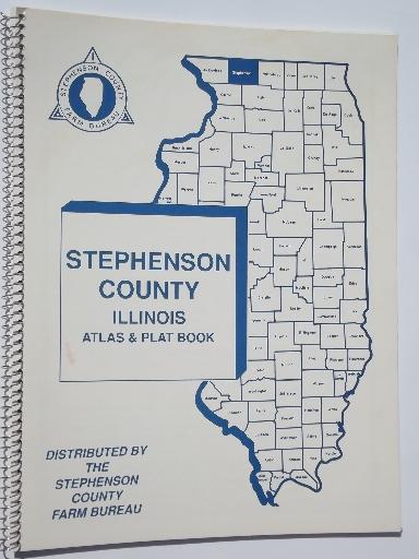 photo of Stephenson County northen Illinois Freeport area plat books, 1977 & 1988 #5