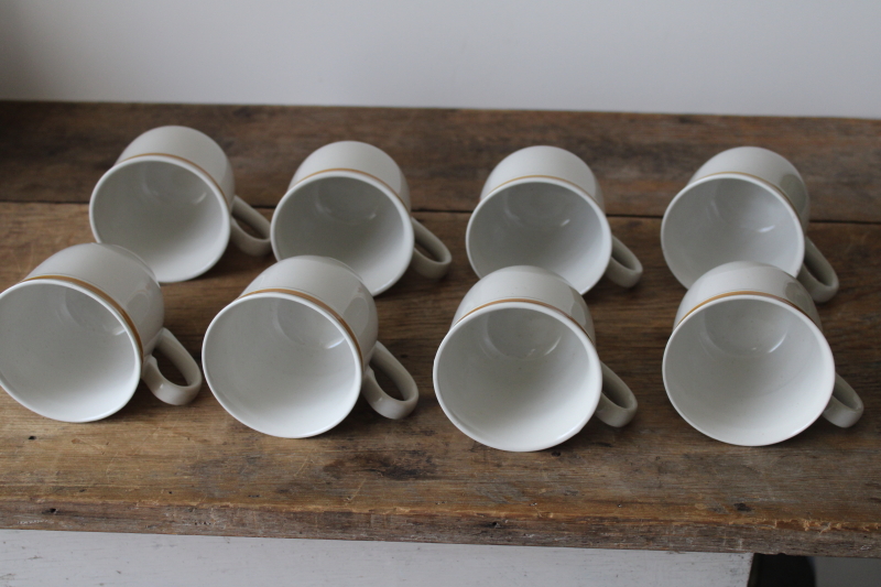 photo of Strawberries n Cream berry print vintage Japan stoneware mugs, set of 8  #5