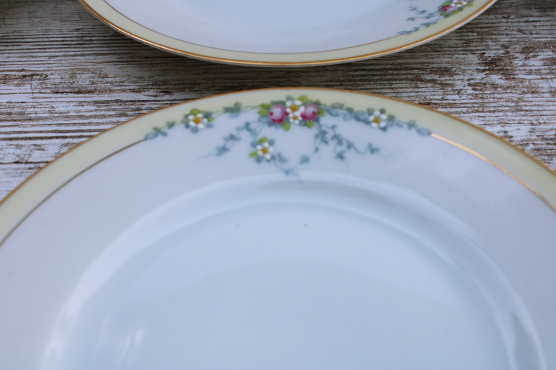 photo of Studio hand painted art deco vintage china dessert plates set of 8 Tirschenreuth Bavaria porcelain #3