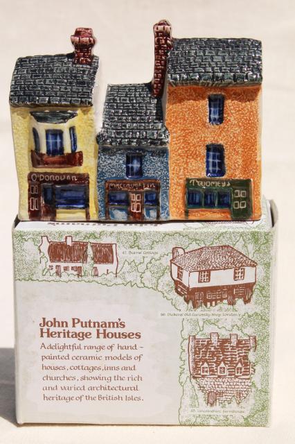 photo of Suffolk cottages / John Putnam vintage china village houses cottage ware miniatures #5