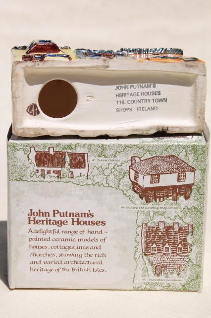 photo of Suffolk cottages / John Putnam vintage china village houses cottage ware miniatures #8