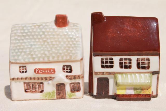 photo of Suffolk cottages / John Putnam vintage china village houses cottage ware miniatures #9