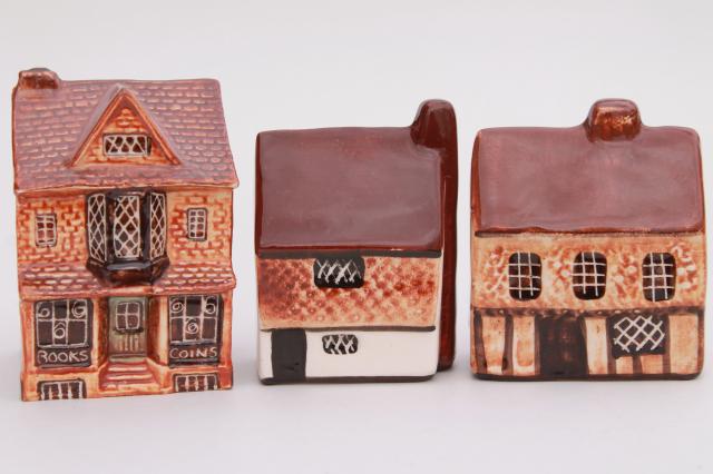 photo of Suffolk cottages vintage china cottage ware miniatures, English country village houses #1