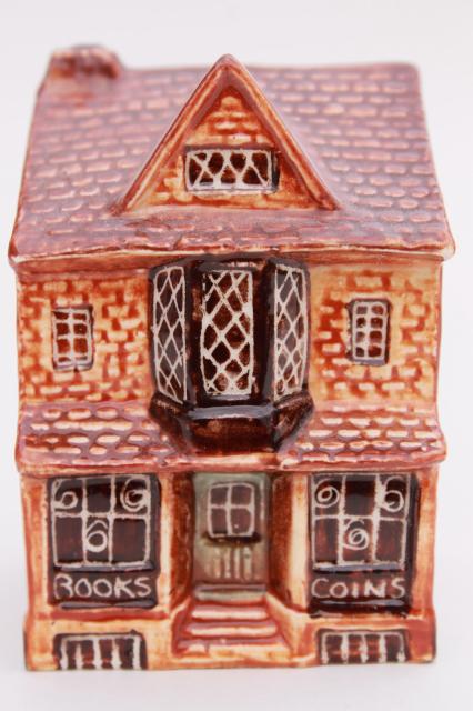 photo of Suffolk cottages vintage china cottage ware miniatures, English country village houses #7