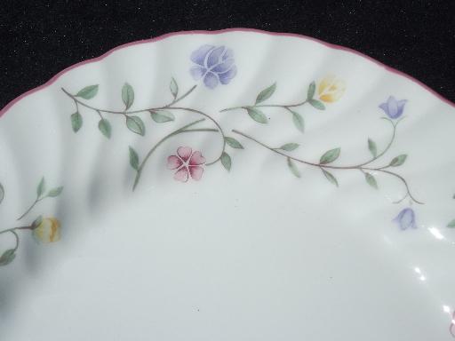 photo of Summer Chintz vintage Johnson Brothers china oval serving platter #2