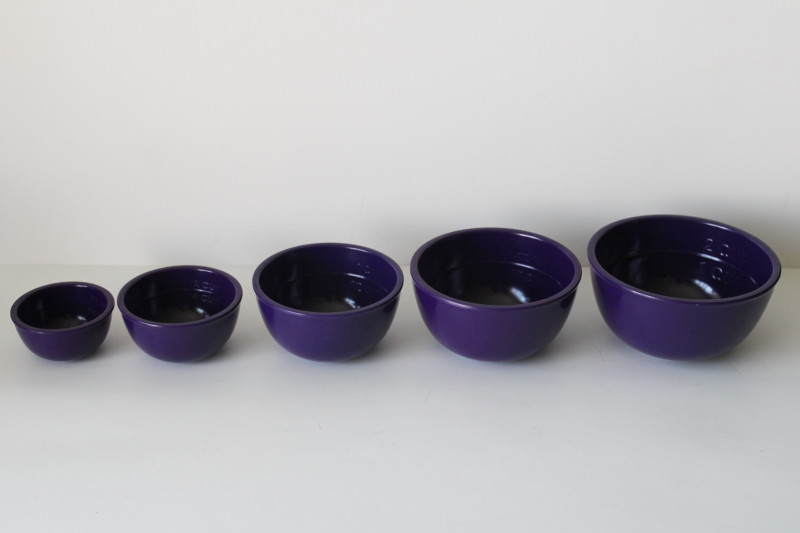 photo of Sur la Table PURPLE melamine measuring bowls, nesting set of mini bowls for kitchen prep #2