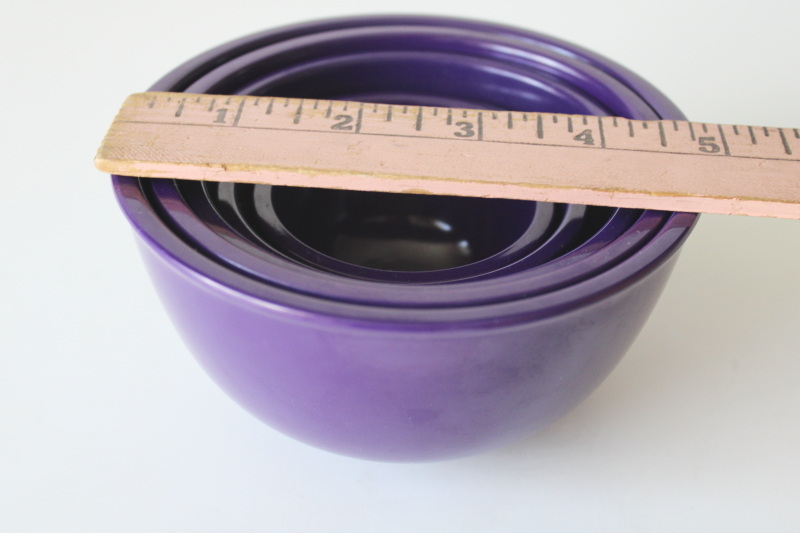 photo of Sur la Table PURPLE melamine measuring bowls, nesting set of mini bowls for kitchen prep #7