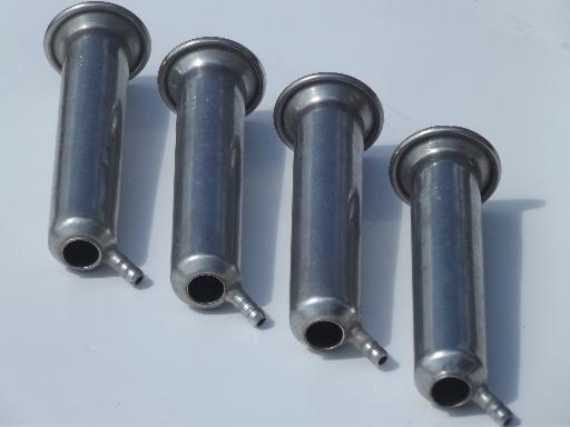 photo of Surge milking machine parts, stainless steel cups inflation shells set of 4 #1