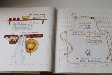 catalog photo of Susan Branch Heart of the Home cook book hand lettered recipes, frameable kitchen wall art 