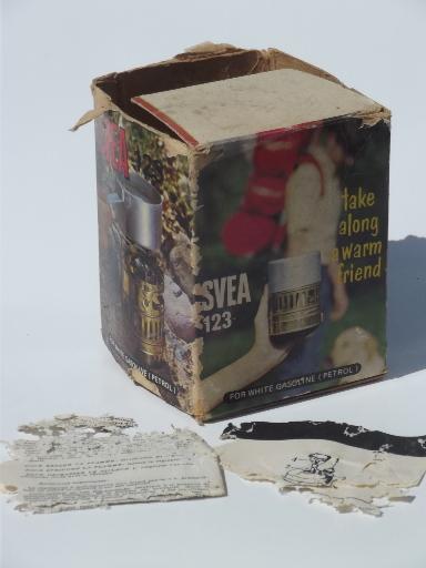 photo of Svea 123 fuel oil stove, camping backbacker's stove kit made in Sweden #4