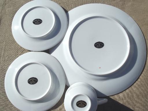 photo of Sweetheart Rose vintage Johann Haviland Bavaria china dinnerware set for 6 #5