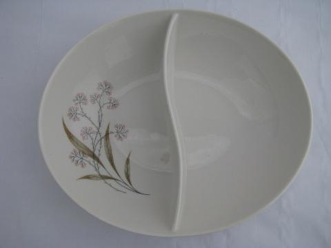 photo of Syracuse Windswept floral Carefree china, divided bowl #1