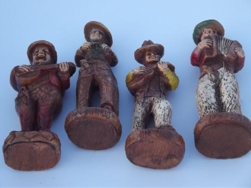 photo of Syroco Orna wood type composition square dancer figurines, vintage Multi Products #5