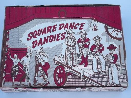 photo of Syroco Orna wood type composition square dancer figurines, vintage Multi Products #6