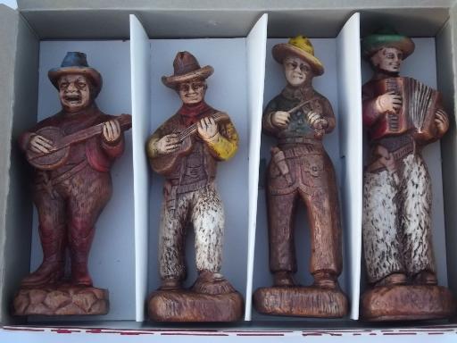 photo of Syroco Orna wood type composition square dancer figurines, vintage Multi Products #8