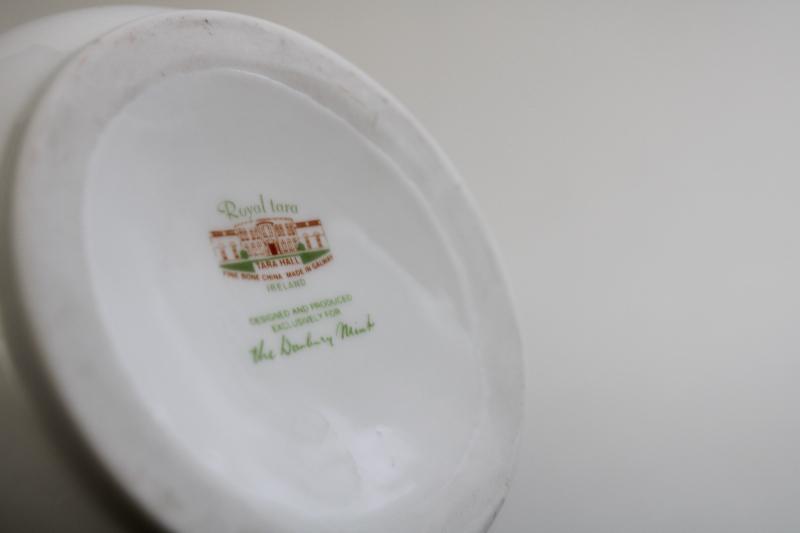 photo of Tara Hall Royal Tara Galway Ireland bone china vase, vintage Danbury Mint  #4