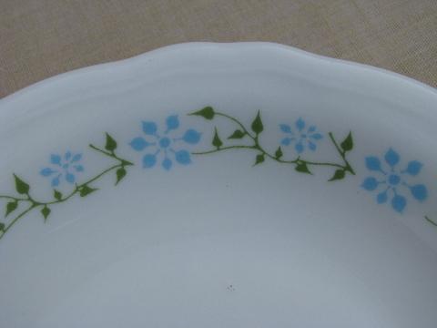 photo of Texas bluebonnet flowers Shenango ironstone oval steak platter plates #3