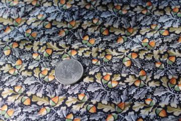 catalog photo of Textile History Museum reproduction 1800s antique print cotton fabric w/ tiny acorns