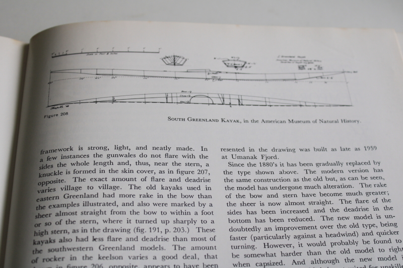 photo of The Bark Canoes and Skin Boats of North America, 1964 Smithsonian book history and design  #4