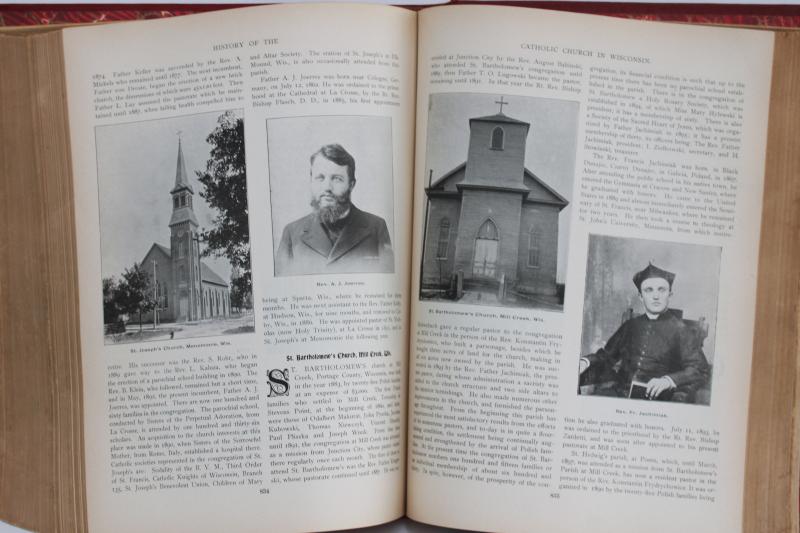 photo of The Catholic Church in Wisconsin 1896 state history small towns churches w/ photos #10