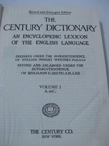 photo of The Century Dictionary 1914 edition, leather bindings, six illustrated volumes #7