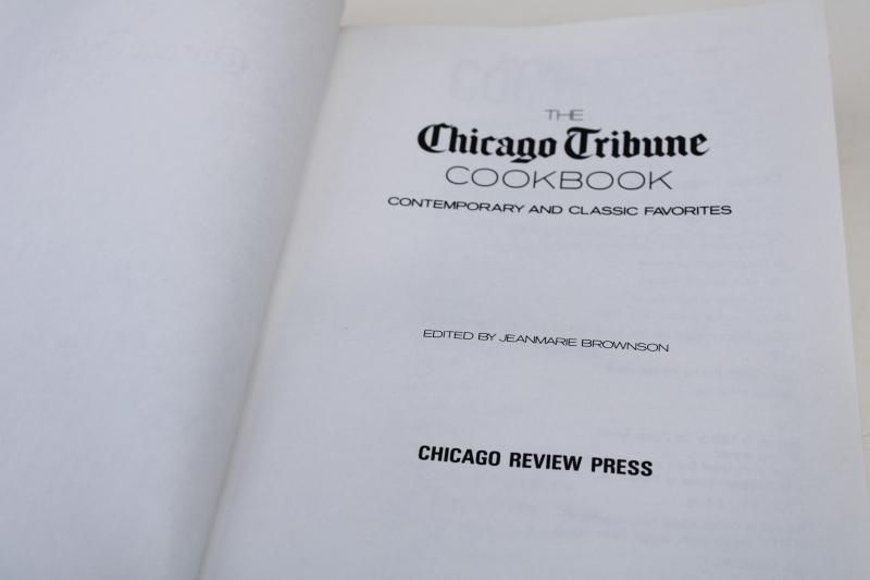 photo of The Chicago Tribune Cookbook, 1989 vintage cook book yuppie hipster cooking  #2