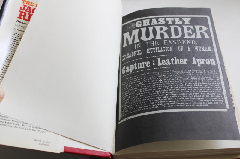 photo of The Complete Jack the Ripper 1970s book w/ macabre photos, true crime vintage horror #3