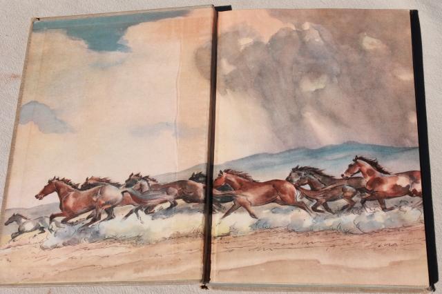 photo of The Red Pony John Steinbeck 1940s edition w/ Wesley Dennis horse art illustrations #3