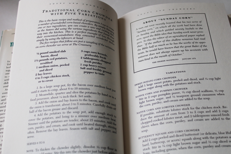 photo of The Shaker Kitchen vintage cook book, old recipes from Canterbury Shaker Village  #4