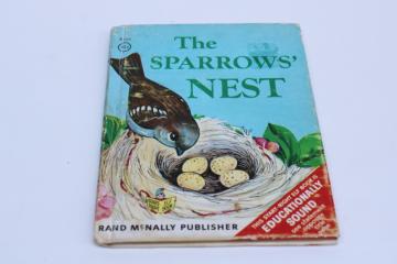 catalog photo of The Sparrow's Nest 1969 vintage Start Right Elf Book Rand McNally early reader 