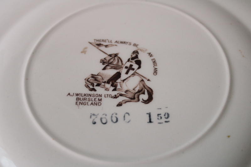 photo of There'll Always Be An England vintage china plate 1953 Coronation of Queen Elizabeth II portrait  #7