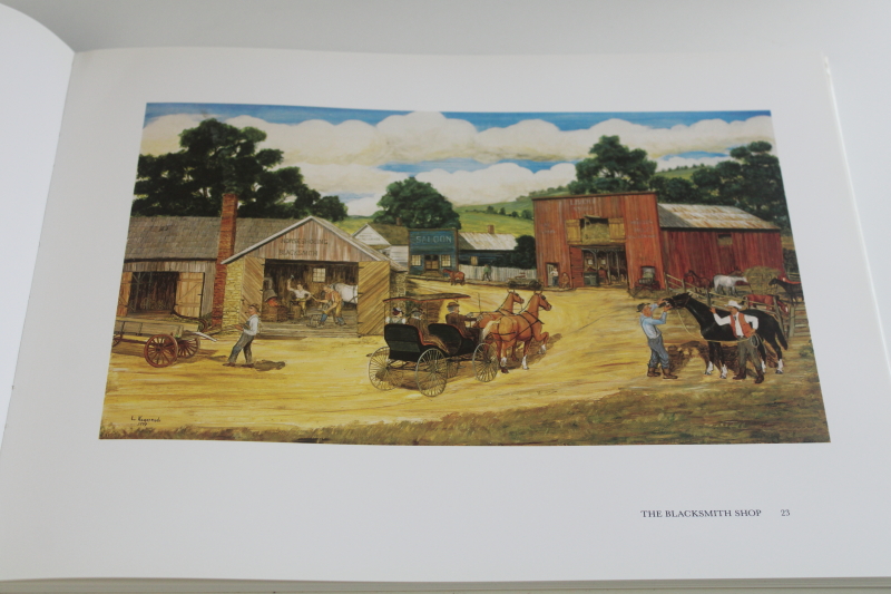 photo of Threshing Days, Lavern Kammerude paintings naive art Wisconsin farm life turn of the century  #6