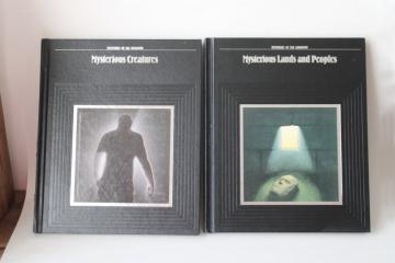 catalog photo of Time Life Mysteries of the Unknown unexplained occult lot of 2 books mysterious creatures, mysterious lands 