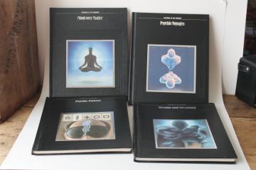 catalog photo of Time Life Mysteries of the Unknown unexplained occult lot of 4 books psychic powers, dreams 