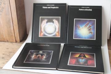 catalog photo of Time Life Mysteries of the Unknown unexplained occult lot of 4 books witches witchcraft, visions, healing 