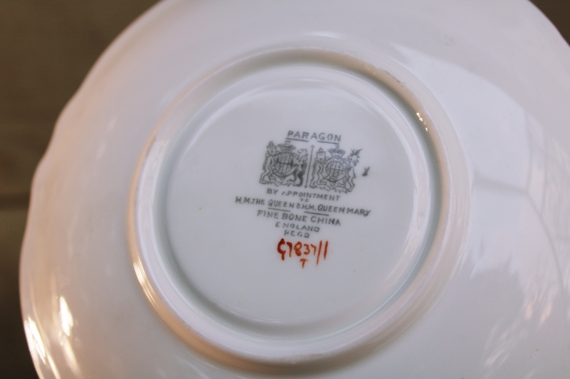 photo of To The Bride good luck china tea cup & saucer, lily of the valley on tiffany green vintage wedding gift #5