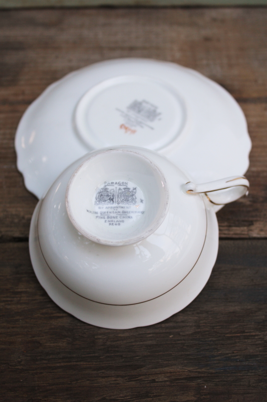 photo of To The Bride good luck china tea cup & saucer, lily of the valley on tiffany green vintage wedding gift #6