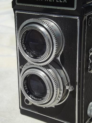 photo of Tower Reflex camera with ISCO lenses, vintage 1930s TLR film camera, Germany #2