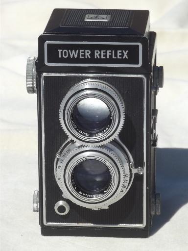 photo of Tower Reflex camera with ISCO lenses, vintage 1930s TLR film camera, Germany #4