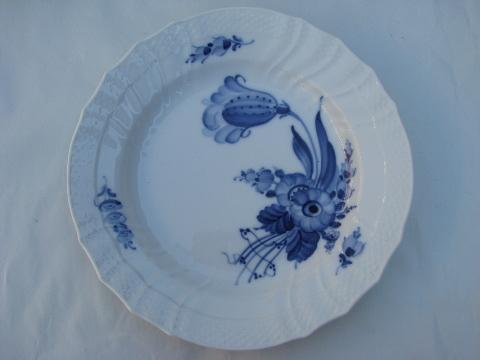 photo of Tranquebar blue and white flower Royal Copenhagen china plates and dish #4