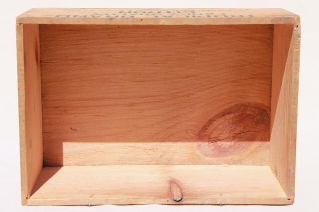 photo of Tropical Citron vintage wooden box, dovetailed finger jointed wood packing crate  #6